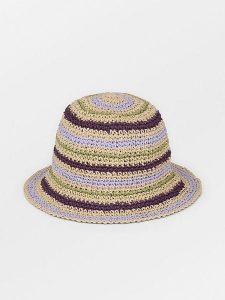 Becksöndergaard Kapelusz w kolorze beżowo-lawendowym rozmiar: XS/S. Brązowe kapelusze Becksöndergaard, bez wzorów, z materiału. Za 69,99 zł.