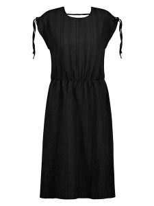 Sublevel Sukienka w kolorze czarnym rozmiar: XL. Czarne sukienki Sublevel, na co dzień, xl, bez wzorów, bez kołnierzyka, bez ramiączek, midi, proste. Za 82,99 zł.