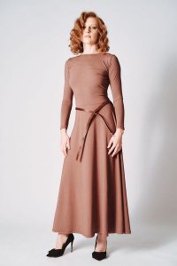 Sukienka Vivienne Czekoladowa. Brązowe sukienki Hultaj Polski, na co dzień, na lato, m, bez wzorów, z lycry, wizytowe, bez kołnierzyka, bez ramiączek. Za 429,00 zł.