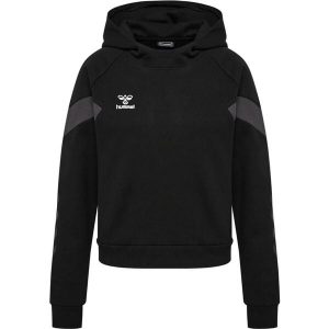 Bluza z kapturem dla kobiet Hummel Travel. Czarne bluzy Hummel, bez wzorów, z kapturem. Za 236,50 zł.