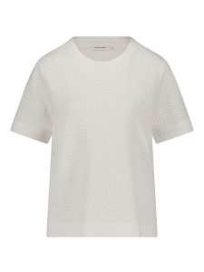 Gerry Weber Koszulka w kolorze kremowym rozmiar: 40. Brązowe bluzki Gerry Weber, bez wzorów, bez kołnierzyka, bez ramiączek. Za 122,96 zł.