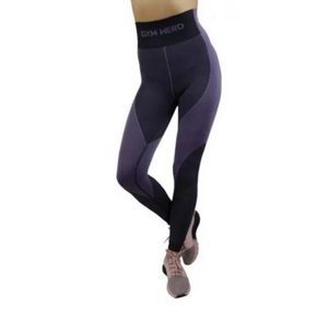 Legginsy Damskie Dwutonalny. Fioletowe legginsy Gym Hero, bez wzorów. Za 217,99 zł.