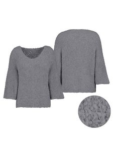 Sublevel Sweter w kolorze szarym rozmiar: L/XL. Szare swetry oversize Sublevel, l, bez wzorów, ze splotem, bez ramiączek. Za 65,85 zł.