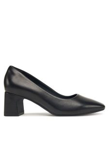 Clarks Czółenka Fernie Court 26183032 Czarny. Czarne czółenka Clarks, bez wzorów, ze skóry, bez obcasa, bez zapięcia. Za 349,99 zł.