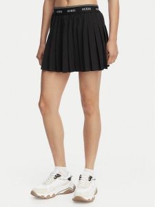 Guess Spódnica plisowana V6GD11 W1802 Czarny Regular Fit. Czarne spódnice Guess, xl, z aplikacjami, z syntetyku. Za 294,99 zł.