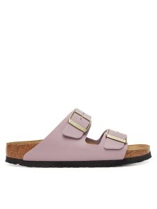 Birkenstock Klapki Arizona 1030878 Różowy. Czerwone klapki Birkenstock, bez wzorów, ze skóry, bez obcasa. Za 319,99 zł.