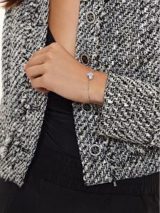 Guess Bransoletka JUBB04 502JW Srebrny. Szare bransoletki Guess, metalowe. Za 219,99 zł.