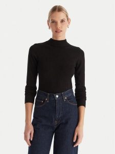 ACCESS FASHION Golf 54-8074 Czarny Regular Fit. Czarne golfy ACCESS FASHION, bez wzorów, z wiskozy. Za 379,99 zł.