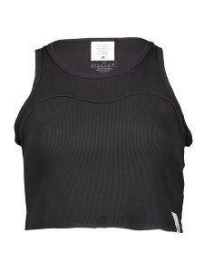 Adidas Top w kolorze czarnym rozmiar: S. Czarne topy ADIDAS, s, bez wzorów, bez kołnierzyka, bez ramiączek. Za 70,24 zł.