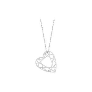 NASZYJNIK MEDIUM HEART DIAMOND - SREBRNY. Naszyjniki marki Myia. Za 432,00 zł.