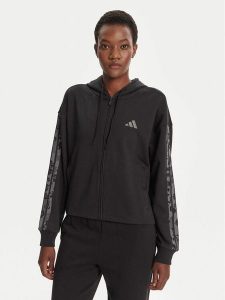 Adidas Bluza Animal Print 3-Stripes JM1862 Czarny Loose Fit. Czarne bluzy ADIDAS, m, bez wzorów, z bawełny, bez kaptura. Za 239,99 zł.