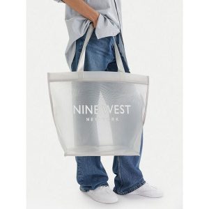 Torebka Nine West. Szare shopper bag Nine West, bez wzorów, bez dodatków. Za 79,99 zł.