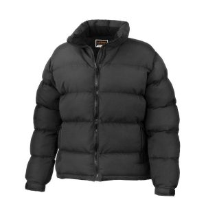 Damska Miejska Kurtka Outdoorowa Holkham Down Feel Performance. Czarne kurtki RESULT, xl, bez wzorów, z puchu, bez kaptura. Za 225,99 zł.