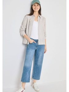 Cecil Dżinsy - Comfort fit - w kolorze błękitnym rozmiar: W32/L26. Niebieskie jeansy Cecil, z aplikacjami, ze skóry. Za 122,96 zł.