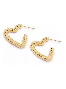 MOODE Kolczyki-kreole "Berenice" rozmiar: onesize. Żółte kolczyki MOODE, ze stali. Za 39,99 zł.