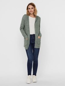 Vero Moda Kardigan w kolorze zielonym rozmiar: M. Zielone kardigany Vero Moda, z materiału. Za 105,38 zł.