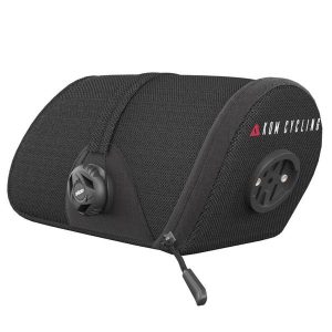 Torba pod siodełko z uchwytem Garmin Varia - KOM Cycling SB01 - ok. 0,8l. Czarne torebki klasyczne KOM CYCLING, bez wzorów, bez dodatków. Za 169,00 zł.