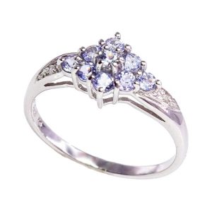 GWIEZDNY PYŁ złoty pierścionek tanzanity diamenty zaręczynowy delikatny 0,6 ct. Żółte pierścionki Braccatta, z diamentem, złote. Za 1 399,00 zł.