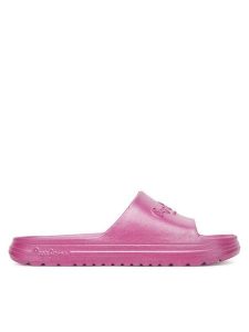 Pepe Jeans Klapki Beach Slidemet PLS70165 Różowy. Czerwone klapki Pepe Jeans, bez wzorów, z jeansu, bez obcasa. Za 99,99 zł.