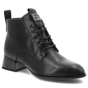 Czarne Botki Vinceza Eleganckie Obuwie Damskie Na Obcasie. Czarne botki VINCEZA, z aplikacjami, ze skóry, bez obcasa, na obcasie, bez zapięcia. Za 212,99 zł.