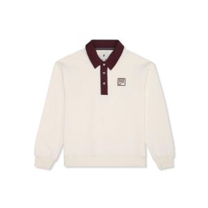 Bluza damska Fila Lagrio. Białe bluzy Fila, bez wzorów, bez kaptura. Za 393,30 zł.