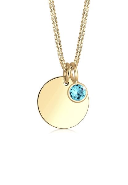 Elli Elli Naszyjnik Damski wisiorek kamień urodzinowy kwiecień z kryształami w pozłacanym srebrze 925 Sterling Silverd Naszyjniki 1 ct. Brązowe naszyjniki Elli, z kwarcem, pozłacane. Za 163,99 zł.
