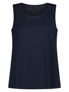 Cmp Top funkcyjny w kolorze granatowym rozmiar: 34. Niebieskie topy CMP, bez wzorów, z materiału, bez kołnierzyka, bez ramiączek. Za 66,47 zł.