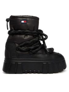 Tommy Jeans Śniegowce Tjw Platform Nylon Snowboot Wl EN0EN03163 Czarny. Czarne buty zimowe Tommy Jeans, z jeansu, bez obcasa, bez zapięcia. Za 649,99 zł.