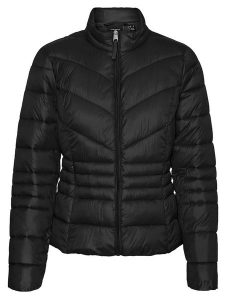 Vero Moda Kurtka pikowana w kolorze czarnym rozmiar: M. Czarne kurtki Vero Moda, m, bez wzorów, bez kaptura. Za 136,13 zł.