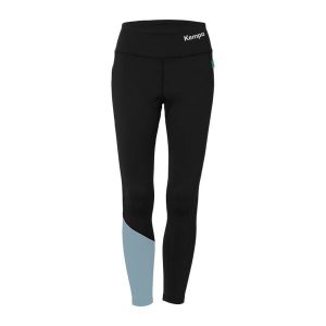 Legginsy Kempa. Czarne legginsy Kempa, bez wzorów, ze skóry. Za 191,50 zł.