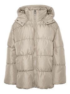 Vero Moda Kurtka pikowana "Nio" w kolorze beżowym rozmiar: L. Brązowe kurtki Vero Moda, l, bez wzorów, bez kaptura. Za 100,99 zł.