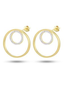 DI GIORGIO Pozłacane kolczyki-wkrętki z cyrkoniami rozmiar: onesize. Żółte kolczyki DI GIORGIO, z cyrkonią, pozłacane. Za 173,99 zł.