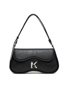 Karl Lagerfeld Jeans Torebka A3W30212 Czarny. Czarne torebki klasyczne Karl Lagerfeld Jeans, bez wzorów, z jeansu, bez dodatków. Za 579,99 zł.