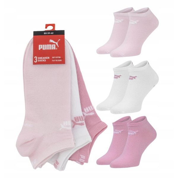 Puma Skarpety 3-PACK 94710901. Czerwone skarpetki Puma, bez wzorów. Za 36,99 zł.