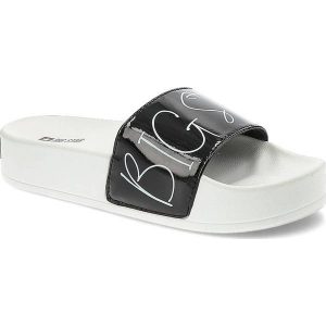 Czarne Klapki Big Star Modne Buty Na Lato. Białe klapki Big Star, z aplikacjami, bez obcasa. Za 89,00 zł.