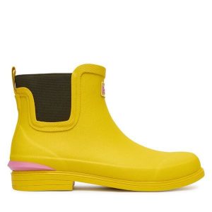 Kalosze Barbour. Żółte kalosze Barbour, bez wzorów. Za 439,99 zł.