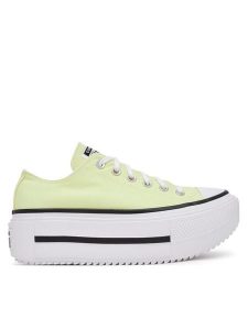 Converse Trampki Chuck Taylor All Star Lift Double Stack Platform A16283C Żółty. Żółte trampki Converse, bez wzorów, z materiału, bez zapięcia. Za 269,99 zł.