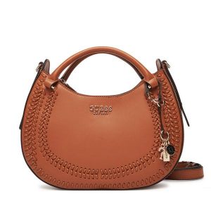 Torebka Guess. Brązowe torebki klasyczne Guess, z aplikacjami, bez dodatków. Za 489,99 zł.
