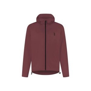 Kurtka przeciwdeszczowa z kapturem BBB Cycling MultiShield. Czerwone kurtki BBB CYCLING, bez wzorów, z kapturem. Za 400,50 zł.