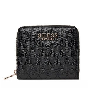 Portfel Guess. Czarne portfele Guess, z aplikacjami. Za 229,99 zł.