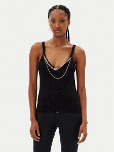 MET Top M10 238MG Czarny Regular Fit. Czarne topy MET, m, bez wzorów, z wiskozy, bez kołnierzyka, bez ramiączek. Za 199,99 zł.