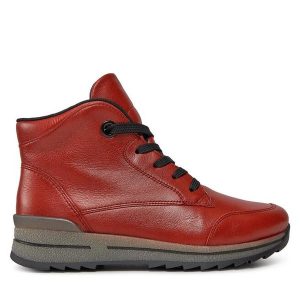 Trzewiki Ara. Brązowe botki Ara, bez wzorów, bez obcasa, na płaskiej podeszwie, bez zapięcia. Za 549,99 zł.