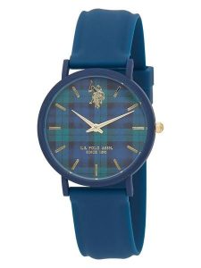 U.S. Polo Assn. Zegarek kwarcowy w kolorze granatowo-zielonym rozmiar: onesize. Niebieskie, analogowe zegarki U.S. Polo Assn. Za 86,99 zł.