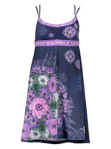 Crazy Sukienka w kolorze granatowo-fioletowym rozmiar: M. Niebieskie sukienki Crazy, na co dzień, m, bez wzorów, bez kołnierzyka, bez ramiączek, midi, proste. Za 131,74 zł.