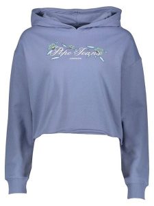 Pepe Jeans Bluza w kolorze niebieskim rozmiar: L. Niebieskie bluzy Pepe Jeans, l, bez wzorów, z jeansu, z kapturem. Za 136,45 zł.