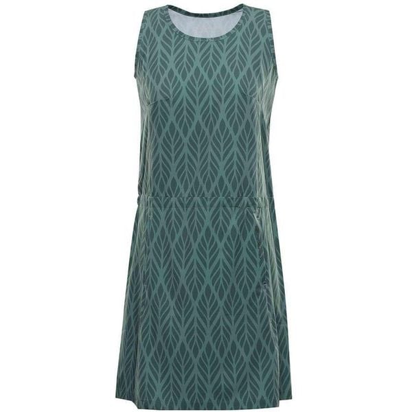 ALPINE PRO Coleena-2 Sukienka damska szybkoschnąca zielona M. Zielone sukienki Alpine Pro, m, bez wzorów, sportowe, bez kołnierzyka, bez ramiączek, sportowe. Za 228,99 zł.