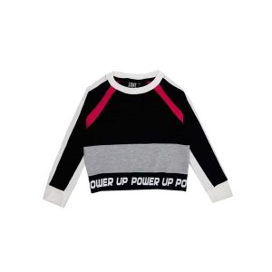 Bluza miękka na co dzień na siłownię. Czarne bluzy LEONE 1947 APPAREL, bez wzorów, z bawełny, bez kaptura. W wyprzedaży za 89,72 zł.