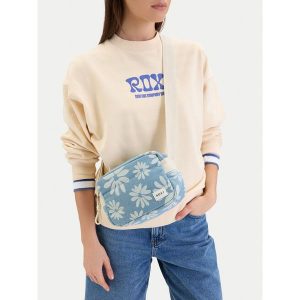 Torebka Roxy. Niebieskie listonoszki Roxy, bez wzorów, bez dodatków. Za 79,99 zł.
