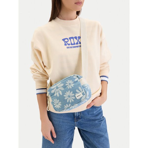 Torebka Roxy. Niebieskie listonoszki Roxy, bez wzorów, bez dodatków. Za 79,99 zł.