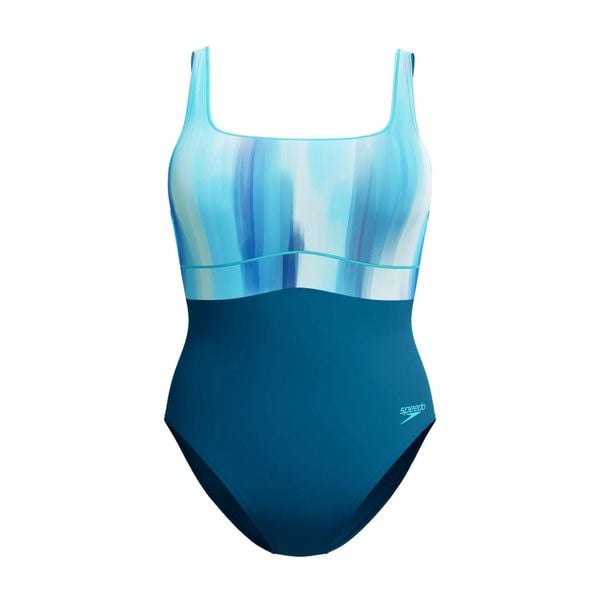 Damski kostium kąpielowy 1-częściowy Speedo Eco New Contour Eclipse Pr. Zielone stroje jednoczęściowe Speedo, bez wzorów. Za 251,38 zł.